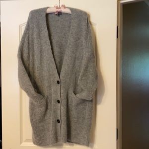 Eileen Fisher wool and mohair long sweater